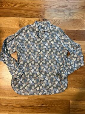 Men’s Camicissima 100% Linen Button-Down Shirt, Size 43